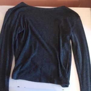 Cute brandy Melville dark grey tight sweater !!